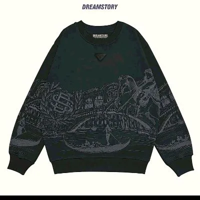 Grasta sweater high cotton fleece