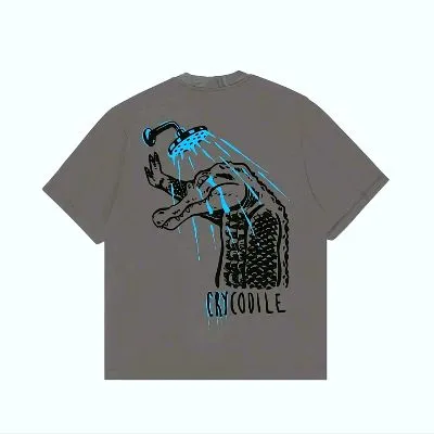 Oversized Tshirt Cry Codile Stone-Kaos