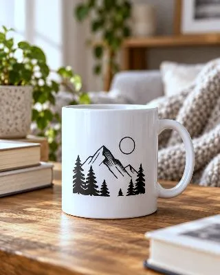 Mountain Escape Ceramic Coffee Mug