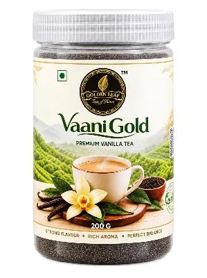 Vaany Gold Vanilla tea 200 g | Bold Vanilla Flaour | Authentic Vanilla