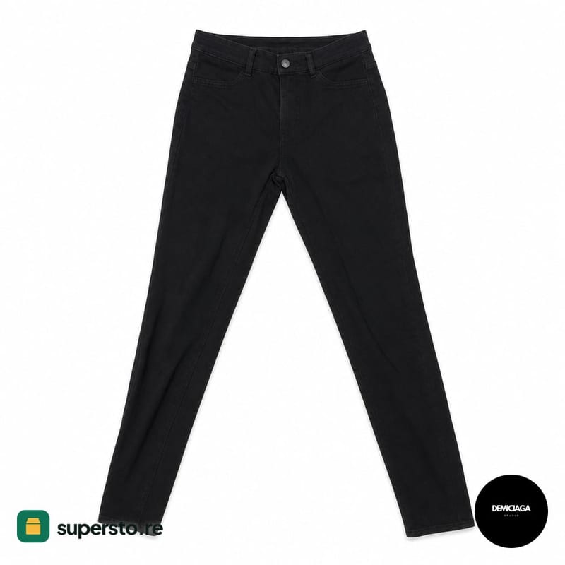 UNIQLO Longpants Slim Stretch Black (Used)
