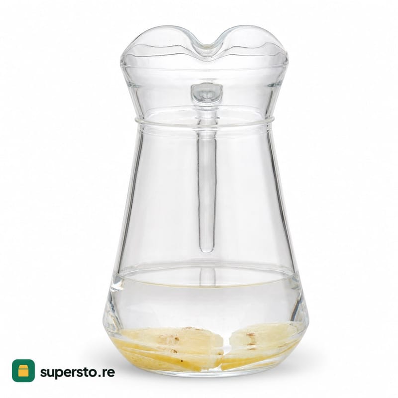 Jug kaca bening pitcher kaca jug bening untuk kafe restoran meja minum kendi