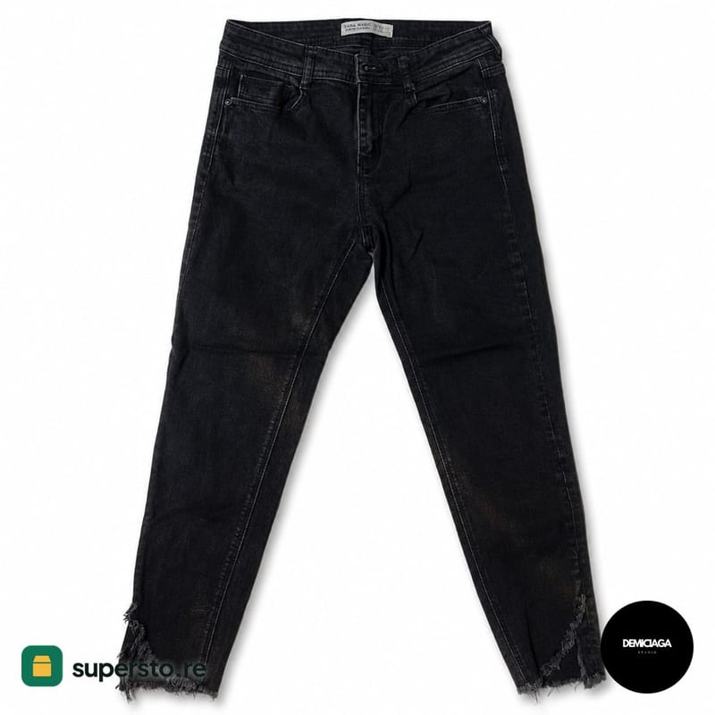 ZARA Women's Black Denim Skinny Leggings
