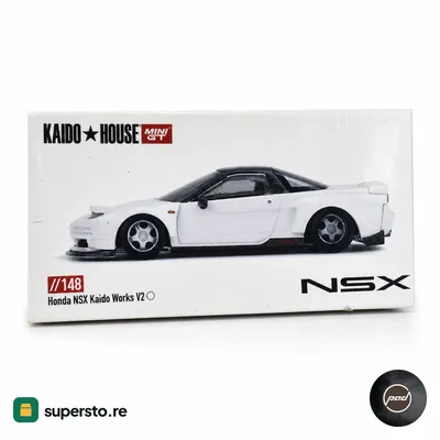 Miniature diecast car Honda NSX Kaido Works V2, white sealed box