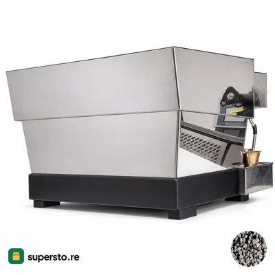 Espresso machine stainless steel body with black base (used)