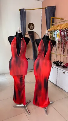 Red Open Dress