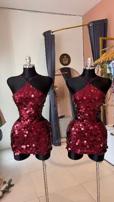Red Sequin Set