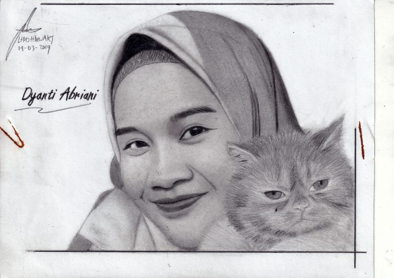Jasa Lukis Wajah 2 Karakter Spesial Peliharaan (Sudah Termasuk Softfile Scan)