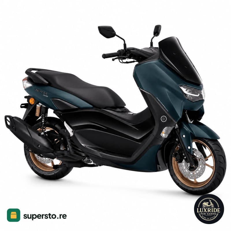 Yamaha NMAX 155 motor matic NMAX hijau tua LED rem cakram windshield spion
