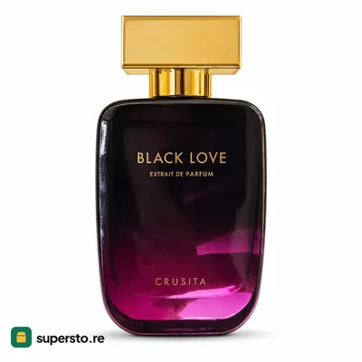 parfum Black Love extrait de parfum tester botol kaca gradasi ungu kehitaman