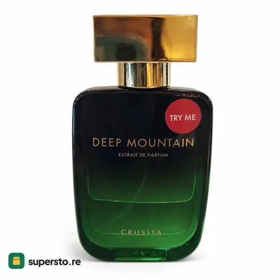 parfum 50 ml Deep Mountain tester botol hijau tutup emas ekstrak parfum 50ml