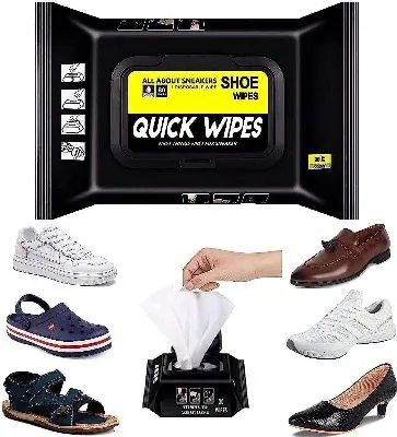 Disposable Shoe Cleaning Wipes (1 Pack of 80 Pcs)