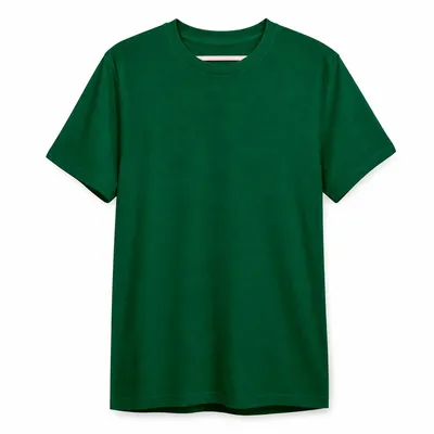 T-shirt Hardfit plain green crew neck short sleeve