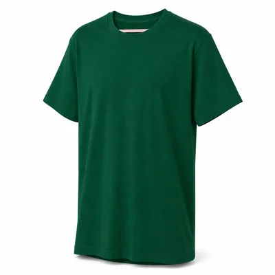 T-shirt Hardfit plain green crew neck short sleeve